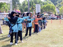 Lomba Panahan Tradisional di Ponorogo Diikuti Pelajar hingga Anak TK