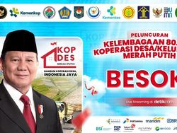Besok! Presiden Prabowo Luncurkan Koperasi Merah Putih