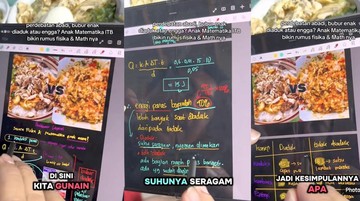Jawaban Kontroversi Bubur Diaduk vs Tidak Diaduk pakai Rumus Fisika