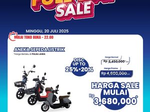 Beli Sepeda Listrik Jadi Hemat di Transmart Full Day Sale Beli Sepeda Listrik Jadi Hemat di Transmart Full Day Sale