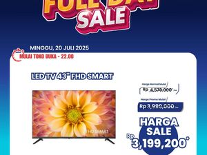 Asyik! Smart LED TV 43 FHD Diskon Besar di Transmart Full Day Sale Asyik! Smart LED TV 43 FHD Diskon Besar di Transmart Full Day Sale
