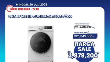 Mesin Cuci Front Load Didiskon di Transmart Full Day Sale!