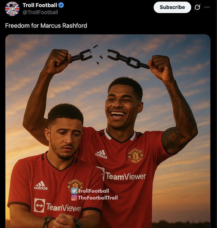 Meme Marcus Rashford ke Barcelona.