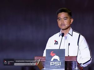 Di Depan Prabowo, Kaesang Jelaskan Filosofi Logo Baru PSI