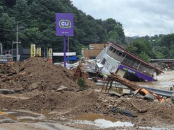 18 Orang Tewas Akibat Banjir-Longsor di Korsel, 9 Hilang
