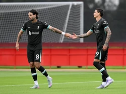 Gol Kedua Darwin Nunez tercipta pada menit ke-14 saat mencocor bola umpan tarik Dominik Szoboszlai yang bermain sebagai bek kanan di laga itu. (dok.Liverpool FC)