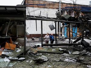 Rusia Gempur Ibu Kota Ukraina, 1 Orang Tewas-Sekolah Terbakar Rusia Gempur Ibu Kota Ukraina, 1 Orang Tewas-Sekolah Terbakar