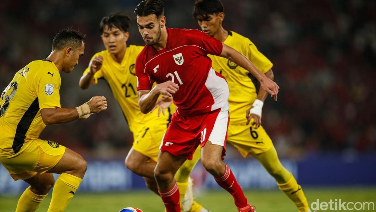 Timnas Indonesia U-23 ditahan imbang Malaysia tanpa gol. (Foto: Rifkianto Nugroho/detikcom)
