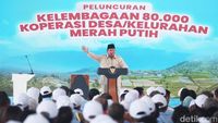 Prabowo Resmikan 80 Ribu Kopdes Merah Putih