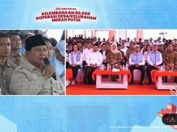 Usai Peluncuran, Prabowo Sapa Pengurus Kopdes Jatim hingga Papua via Vicon