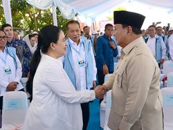 Prabowo Singgung PDIP Saat Bicara Gotong Royong, Puan Tersenyum