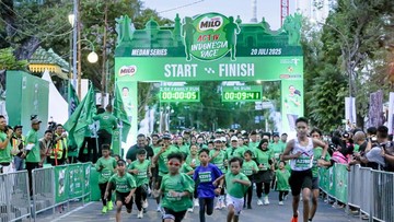 Ribuan Pelari 'Hijaukan' Medan di Akhir Pekan