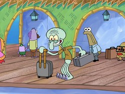 Akhirnya Squidward Lalui Hari Tanpa SpongeBob