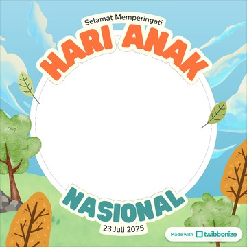 25+ Twibbon dan Ucapan Selamat Hari Anak Nasional 2025