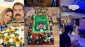 Adam Suseno Ultah ke-59, Inul Daratista Kasih Kue Menggemaskan
