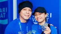 Allea Pamer Medali Lari Pertama, Ariel NOAH Beri Selamat