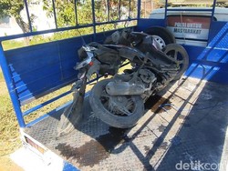 Motor Hancur, Kurir Tewas Ditabrak Truk di Pantura Nguling Pasuruan