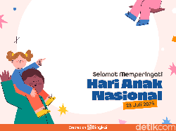 25 Twibbon Hari Anak Nasional 2025 dan Ucapannya, Rayakan dengan Meriah!