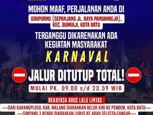 Ada Karnaval Budaya, Jalan Raya Pandanrejo Kota Batu Tutup Total Ada Karnaval Budaya, Jalan Raya Pandanrejo Kota Batu Tutup Total