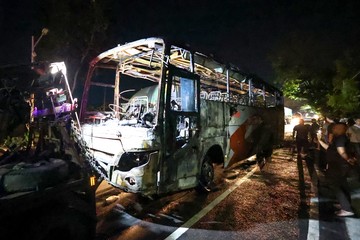 Kecelakaan Bus di Nganjuk Picu Kebakaran dan Korban Jiwa