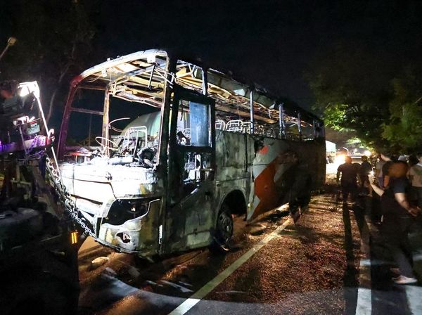 Kecelakaan Bus di Nganjuk Picu Kebakaran dan Korban Jiwa