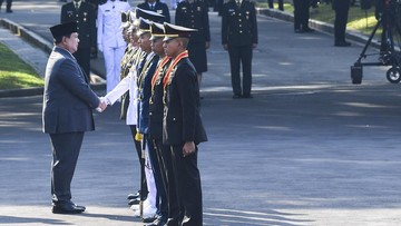 Prabowo Lantik Calon Perwira Remaja TNI-Polri di Istana Besok