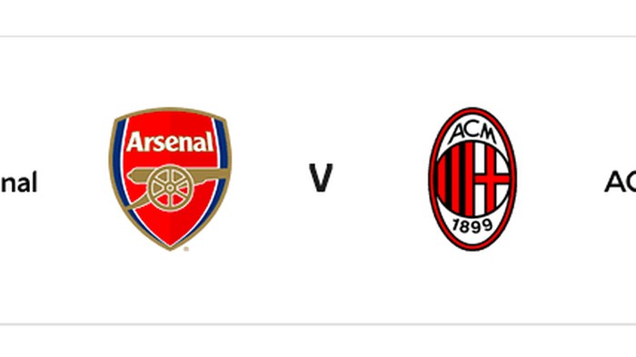 Jadwal Kick-off Arsenal Vs AC Milan Hari Ini dan Siaran Langsungnya