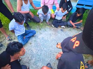 Polisi Temukan Tas Kuning Pahlawan Berisi Sabu, 5 Orang Diamankan