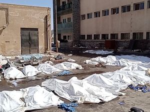 Penampakan Kantong Jenazah Penuhi Rumah Sakit Sweida Suriah Penampakan Kantong Jenazah Penuhi Rumah Sakit Sweida Suriah