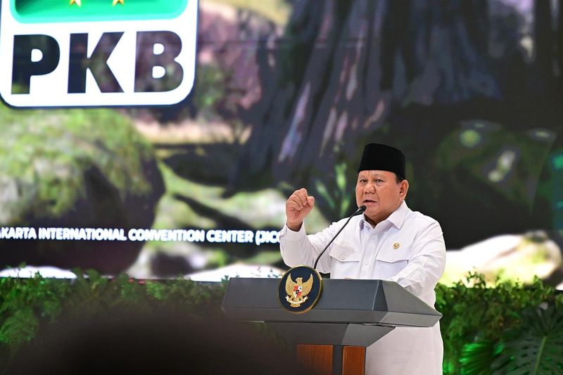 Presiden Prabowo menghadiri Harlah ke-27 PKB di JCC.