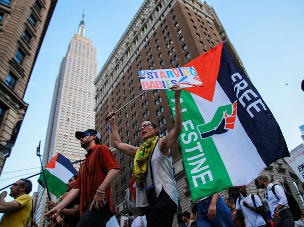 Protes Warga New York Desak Penghentian Krisis Kelaparan di Gaza