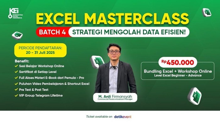 Data Bikin Pusing? Kuasai Excel di Masterclass Ini!
