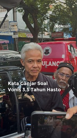 Video: Kata Ganjar soal Vonis 3,5 Tahun Bui untuk Hasto