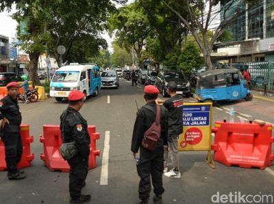 Penutupan Jalan di Sekitar PN Jakpus Jelang Vonis Hasto