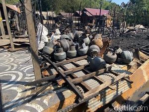 Ditinggal Melayat dan Kawinan, 9 Rumah di Banjar Hangus Dilalap Api