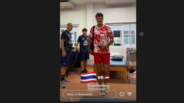 Shayne Pattynama, Timnas Indonesia,(Tangkapan Layar Instagram Story Elias Dolah)