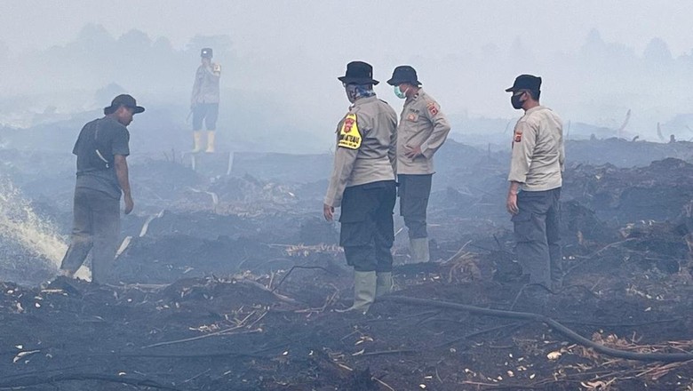 Polisi Periksa Pemilik Ratusan Hektare Lahan Gambut Terbakar di Muaro Jambi