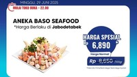Aneka Bakso Seafood Diskon Gede-gedean di Transmart Full Day Sale