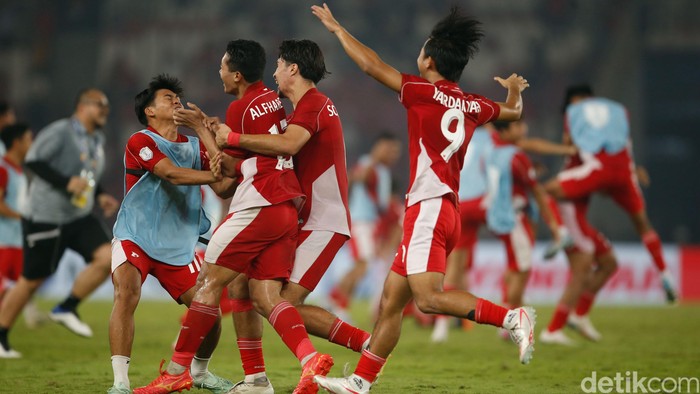 Timnas Indonesia U-23 ke final Piala AFF U-23 2025. Garuda Muda menang adu penalti lawan Thailand U-23, usai berimbang 1-1 dalam 120 menit di Stadion Utama Gelora Bung Karno, Senayan, Jumat (25/7/2025).