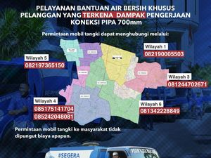 Cara Akses Truk Air Gratis Selama Suplai PDAM Makassar di 15 Lokasi Terganggu Cara Akses Truk Air Gratis Selama Suplai PDAM Makassar di 15 Lokasi Terganggu
