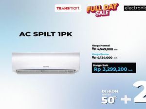 Adem... AC Split 1 PK Diskon Gede di Transmart Full Day Sale Adem... AC Split 1 PK Diskon Gede di Transmart Full Day Sale