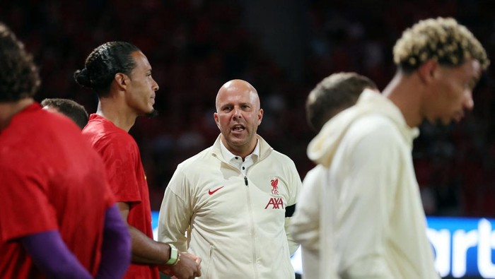 Arne Slot Soccer Football - Pre-Season Friendly - Liverpool v AC Milan - Kai Tak Sports Park, Hong Kong, China - July 26, 2025 Liverpool manager Arne Slot after the match REUTERS/Tyrone Siu