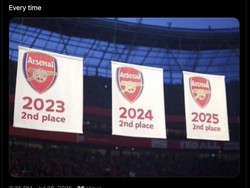 Meme Arsenal akan finis kedua lagi, walaupun dengan Gyokeres. Foto: dok. Internet/X (Twitter)