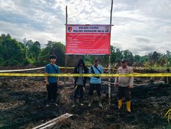 Polda Riau Tangkap Pembakar 5 Hektare Lahan di Indragiri Hilir