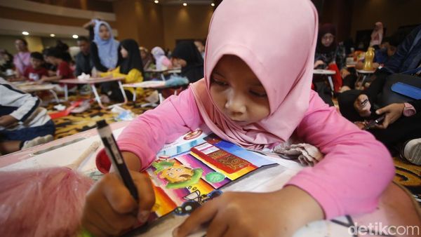 Serunya Anak-anak Adu Kreativitas di Lomba Mewarnai Cerebrofort
