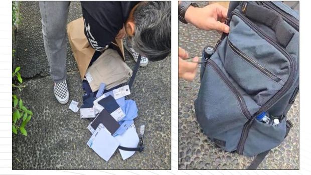 Tas diplomat Kemlu yang tewas di kos Menteng, Jakpus, didapatkan di tangga menuju rooftop gedung Kemlu. Tas diplomat Kemlu yang tewas di kos Menteng, Jakpus, didapatkan di tangga menuju rooftop gedung Kemlu.