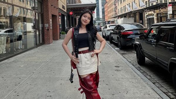 Standout! Outfit Tiara Andini Nonton Konser BLACKPINK di New York