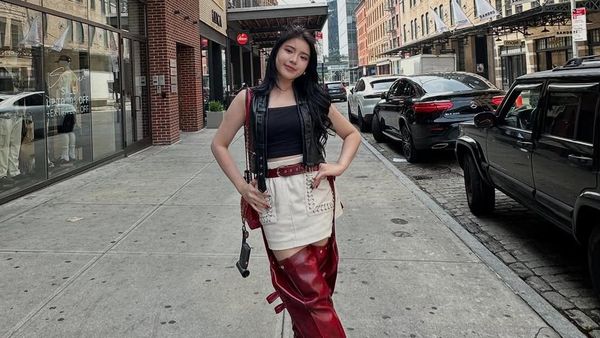 Foto: Totalitas Gaya Tiara Andini Nonton Konser BLACKPINK di Amerika