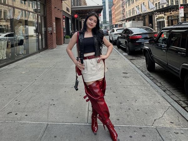 Foto: Totalitas Gaya Tiara Andini Nonton Konser BLACKPINK di Amerika