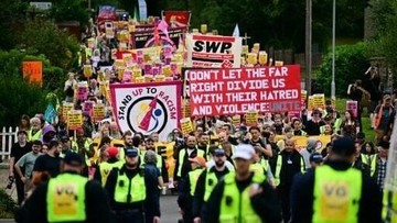 Pencari Suaka Lakukan Penyerangan Seksual, Warga Inggris Demo